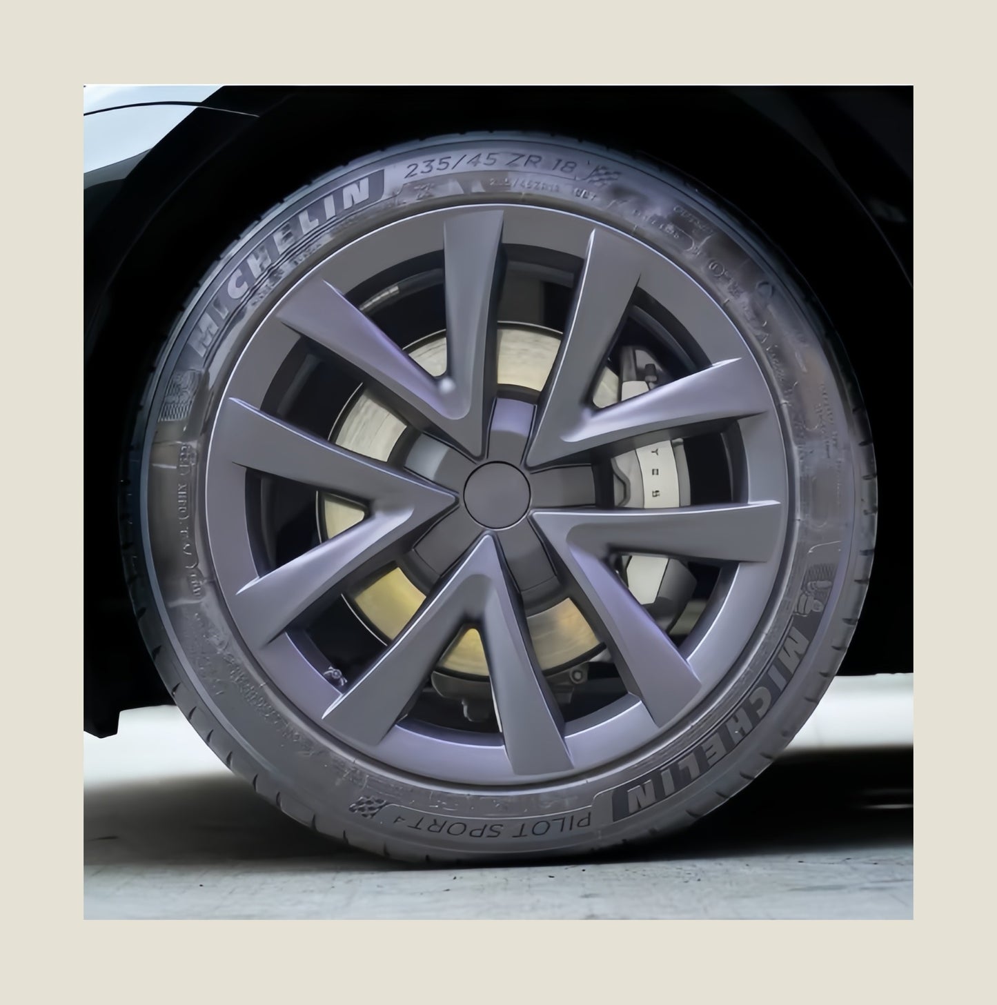 Model 3 Aero Blade Wheel Covers – 18-Inch Full Rim Protection Set (2017–2025)