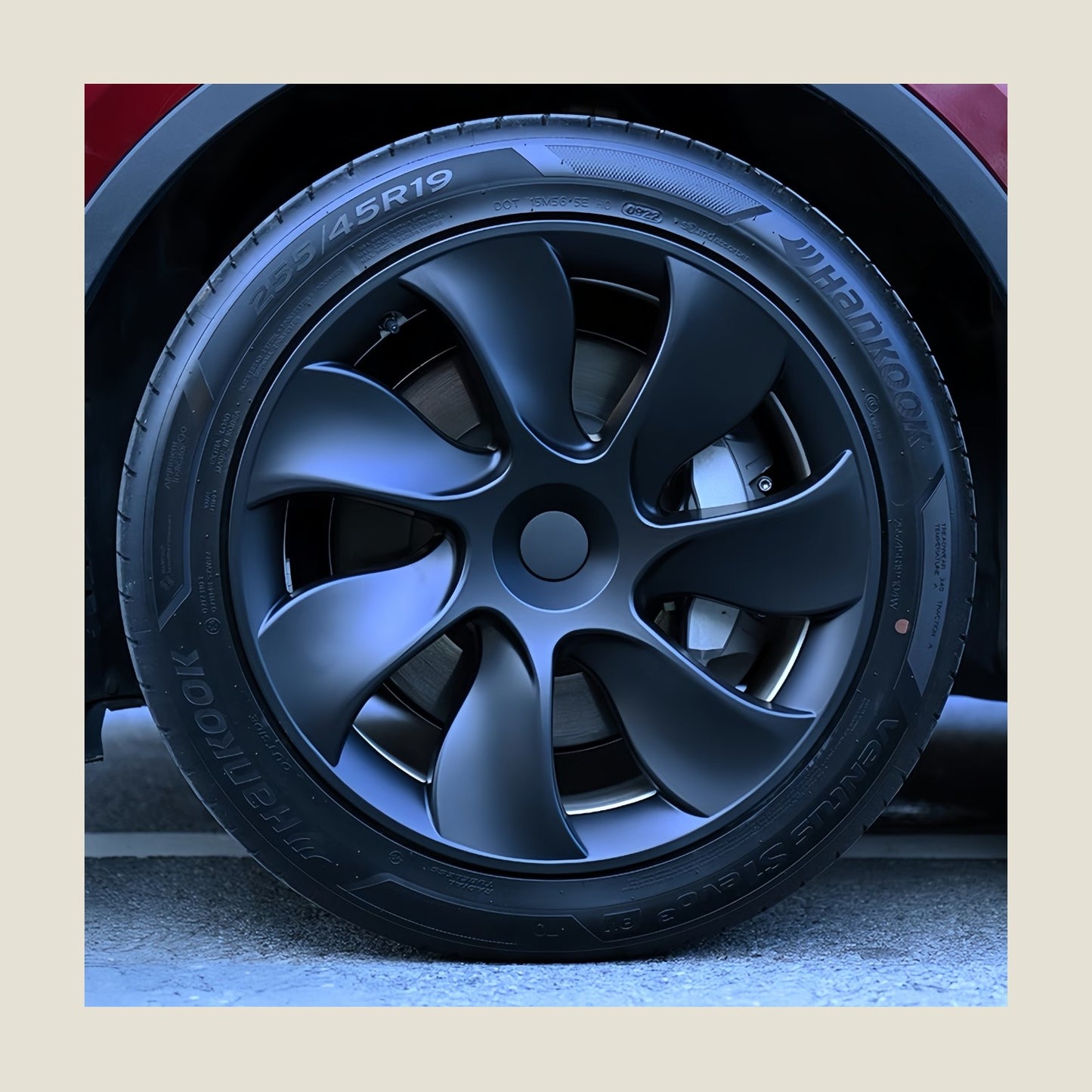 Model Y Vortex Flow Wheel Covers – 19-Inch Full Rim Protection Set (2020–2025)
