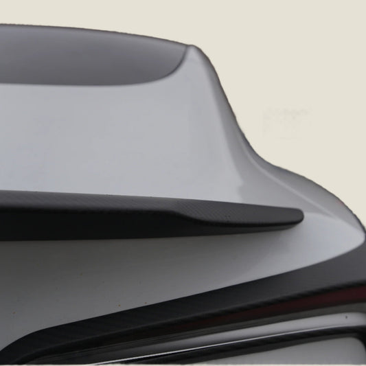 PF Design Model 3/Y Rear Spoiler – Real Matte Carbon Fiber for Sporty Trunk Styling (2017–2025)