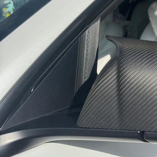 How to Reduce Tesla Wind Noise on the Highway: Do A-Pillar Vortex Generators Work for Model 3/Y? | PeakForce Design