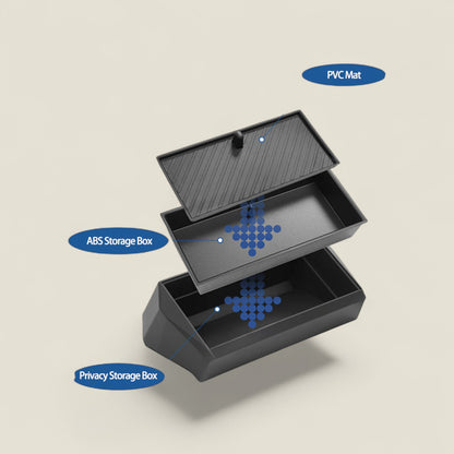 ABS Storage Box Behind the Screen Set for Tesla Cybertruck (2024+)