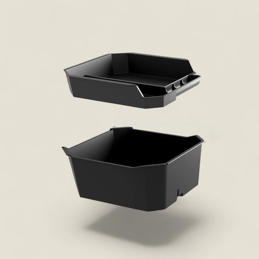 ABS Armrest Organizer Double Layer Set for Tesla Cybertruck (2024+)