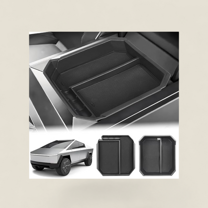 ABS Armrest Organizer Double Layer Set for Tesla Cybertruck (2024+)
