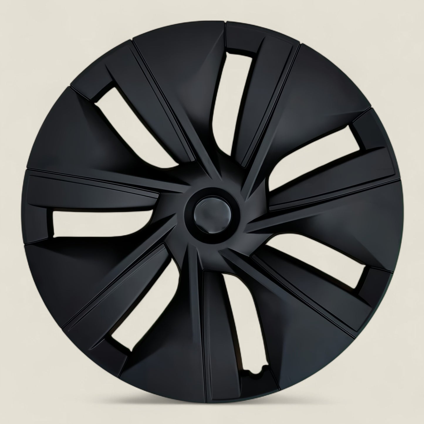 Model Y Black Pulse Wheel Covers – 19-Inch Matte Black Full Rim Protection Set (2020–2025)