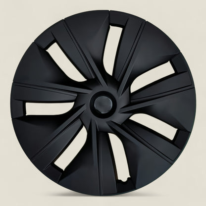 Model Y Black Pulse Wheel Covers – 19-Inch Matte Black Full Rim Protection Set (2020–2025)