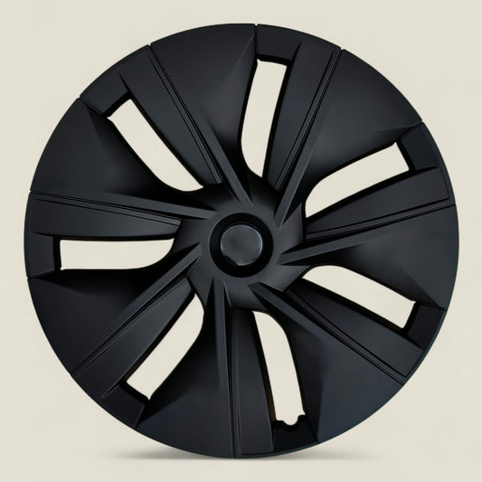 Model Y Black Pulse Wheel Covers – 19-Inch Matte Black Full Rim Protection Set (2020–2025)