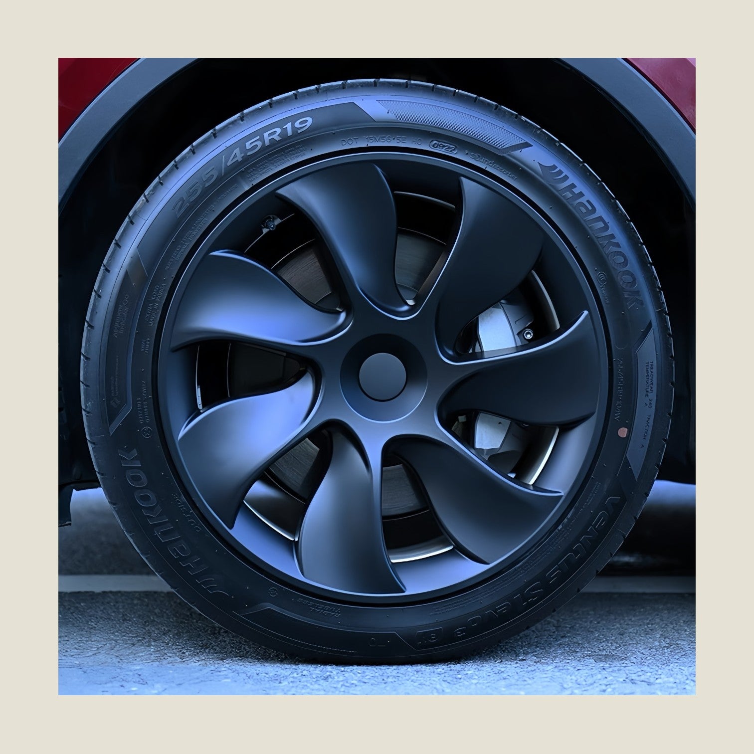 Model Y Vortex Flow Wheel Covers – 19-Inch Full Rim Protection Set (2020–2025)