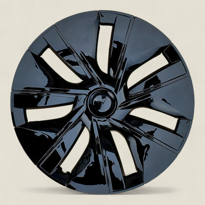 Model Y Black Pulse Wheel Covers – 19-Inch Matte Black Full Rim Protection Set (2020–2025)