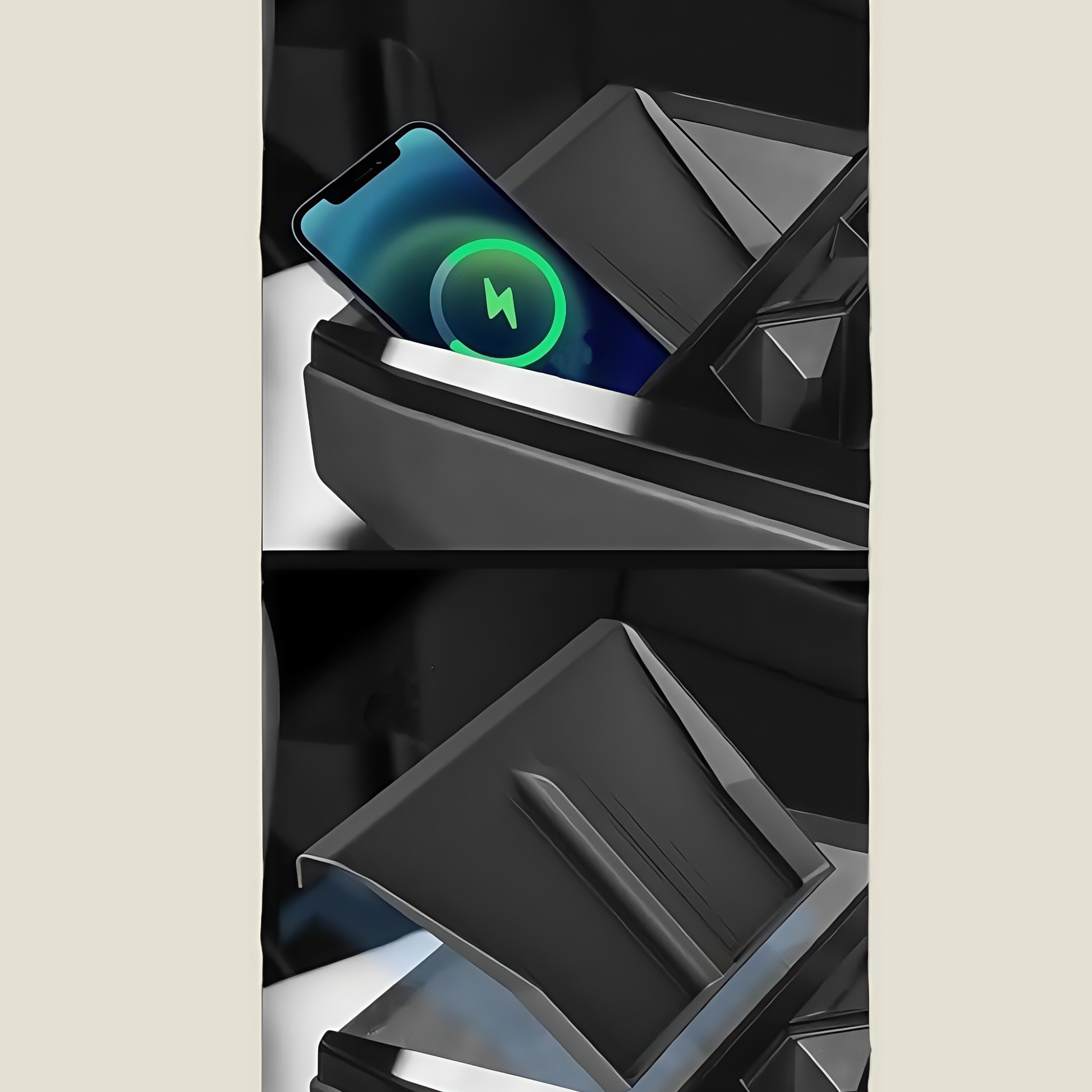 Silicon Wireless Charging Mat for Tesla Cybertruck (2024+) – Grey